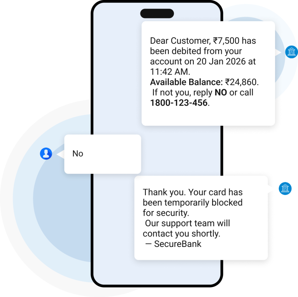 Transactional SMS Mockup